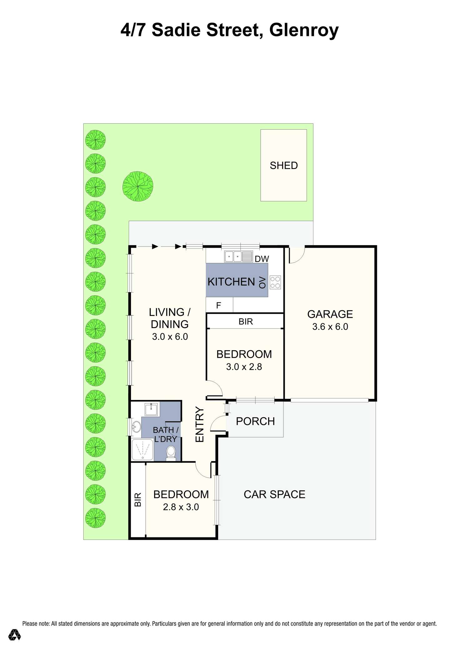 Floorplan of Homely unit listing, 4/7 Sadie Street, Glenroy VIC 3046