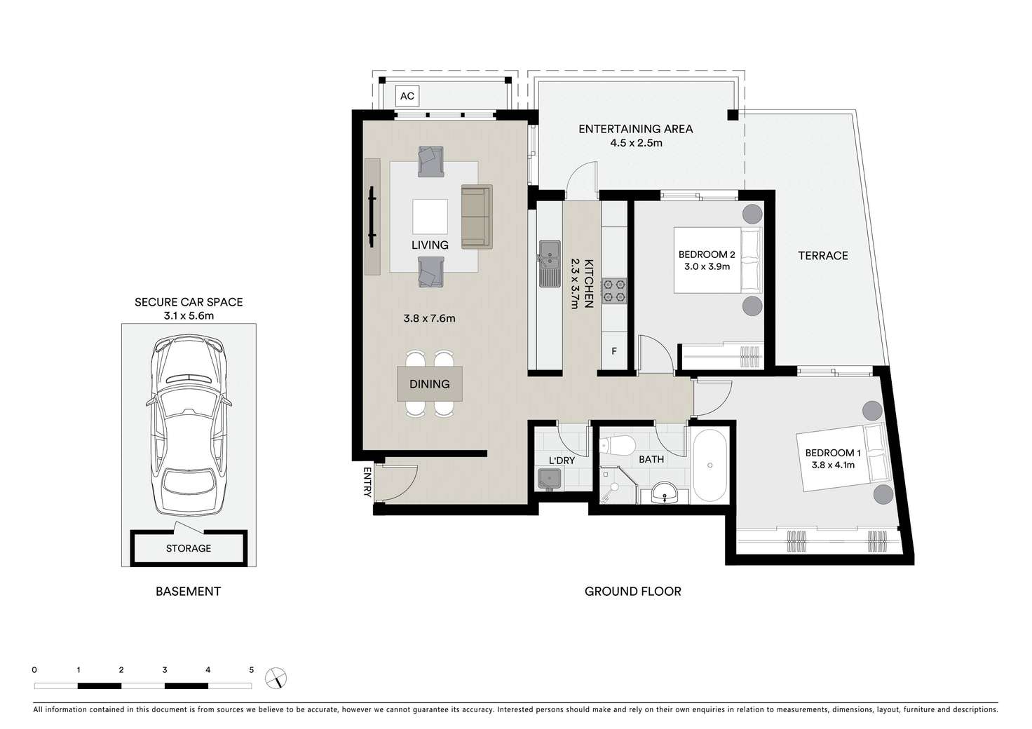 Floorplan of Homely apartment listing, 1/127 Banksia Street, Botany NSW 2019