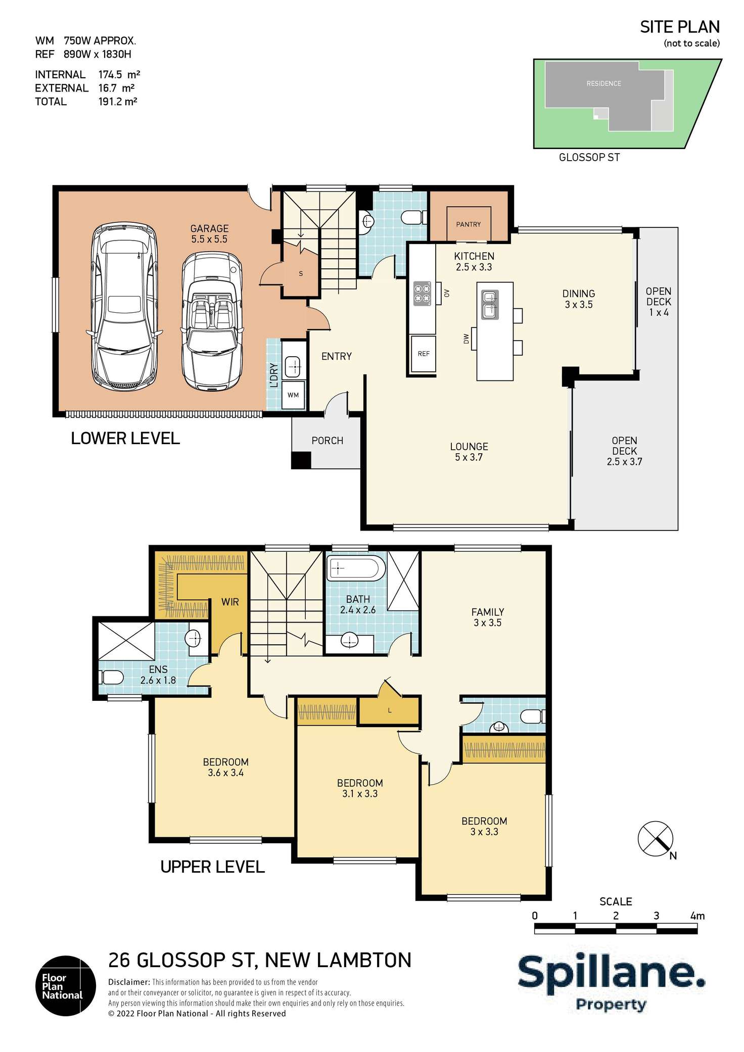 Floorplan of Homely house listing, 26 Glossop Street, New Lambton NSW 2305