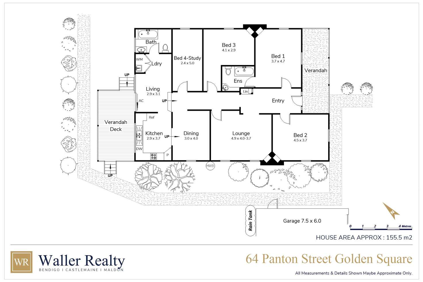 Floorplan of Homely house listing, 64 Panton Street, Golden Square VIC 3555