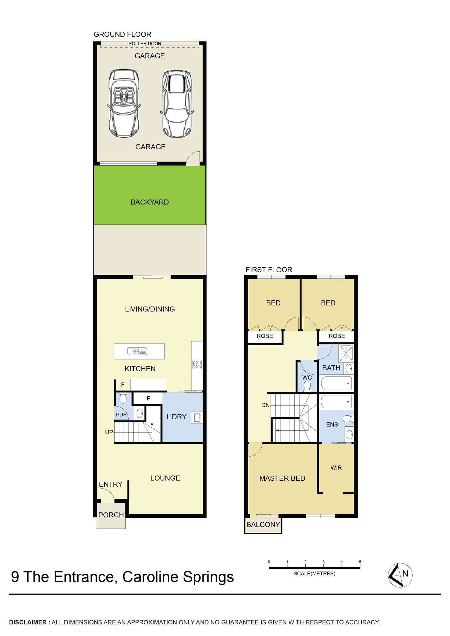 Floorplan of Homely townhouse listing, 9 The Entrance, Caroline Springs VIC 3023