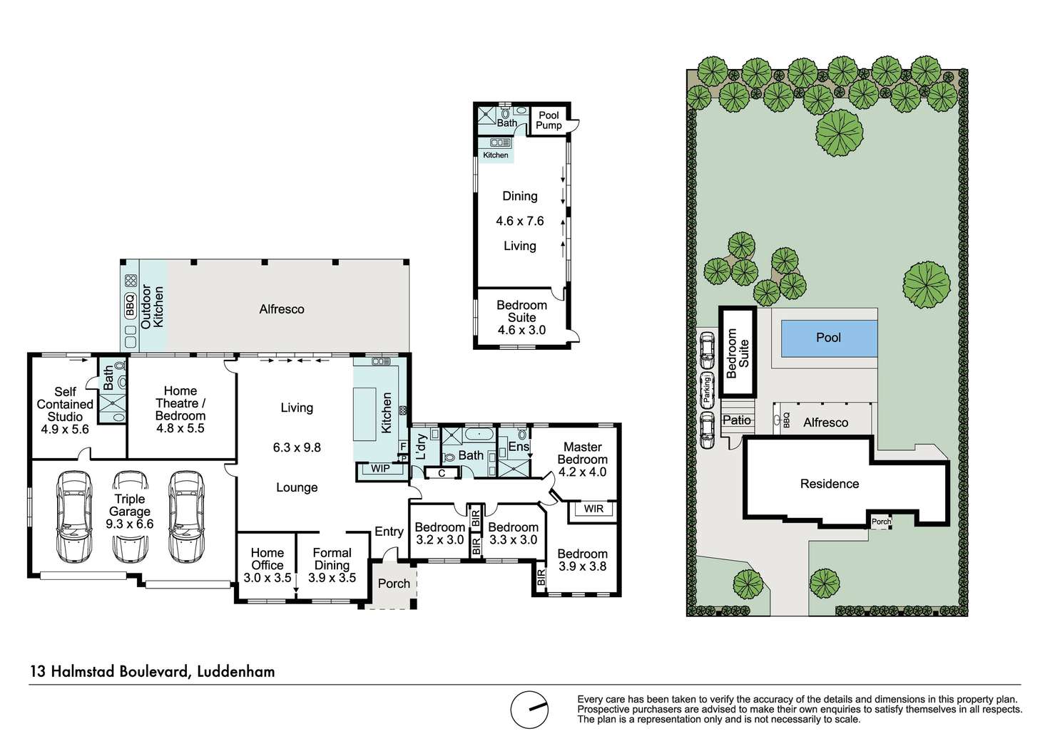 Floorplan of Homely house listing, 13 Halmstad Boulevard, Luddenham NSW 2745