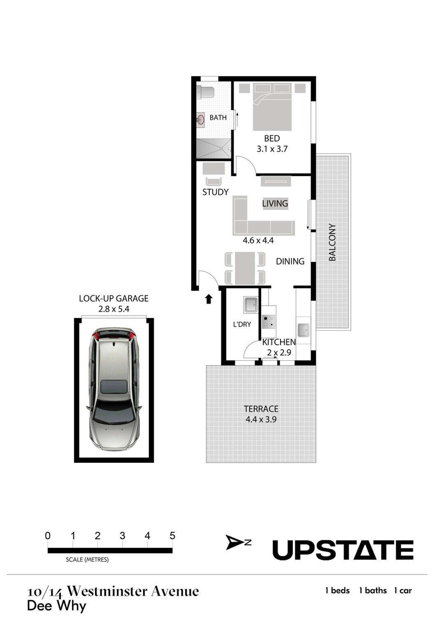 Floorplan of Homely apartment listing, 10/14 Westminster Avenue, Dee Why NSW 2099