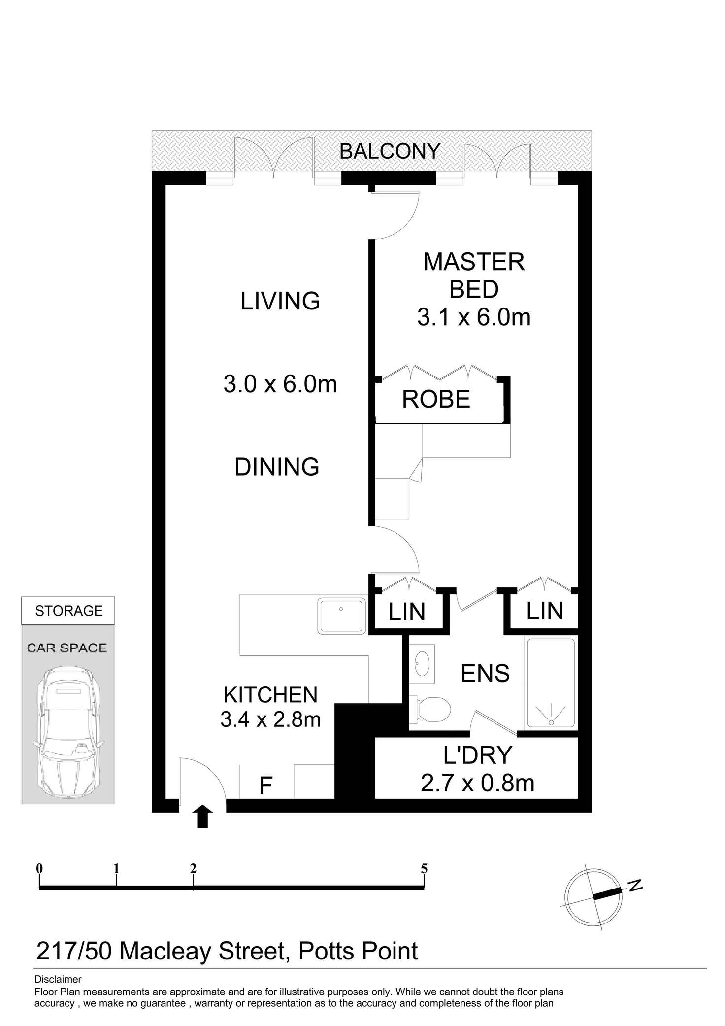 Floorplan of Homely apartment listing, 217/50 Macleay Street, Potts Point NSW 2011