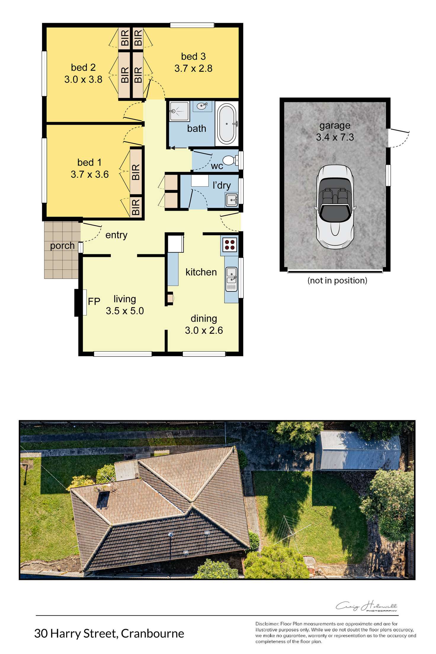 Floorplan of Homely house listing, 30 Harry Street, Cranbourne VIC 3977