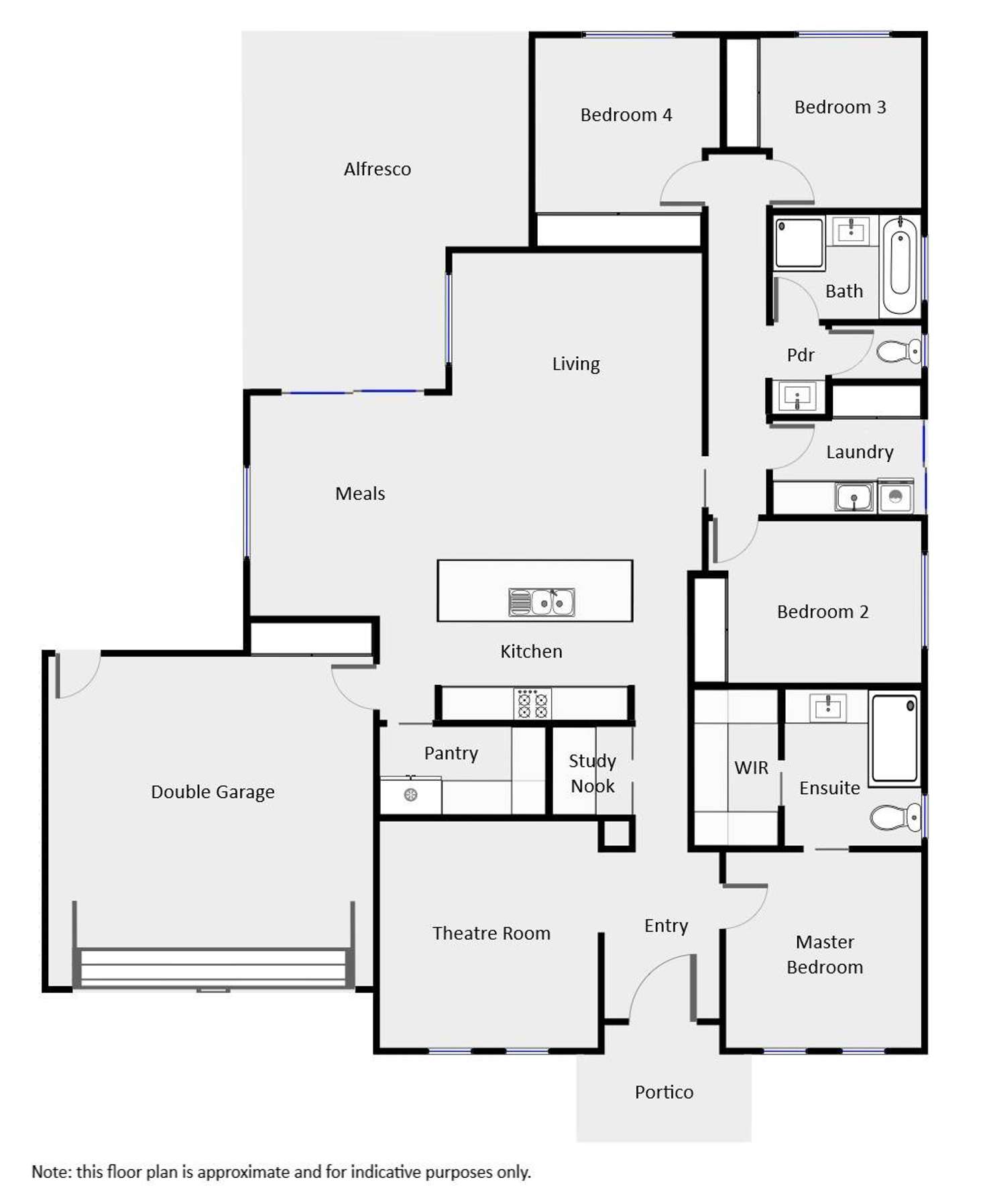 Floorplan of Homely house listing, 5 Morrison Court, Gol Gol NSW 2738
