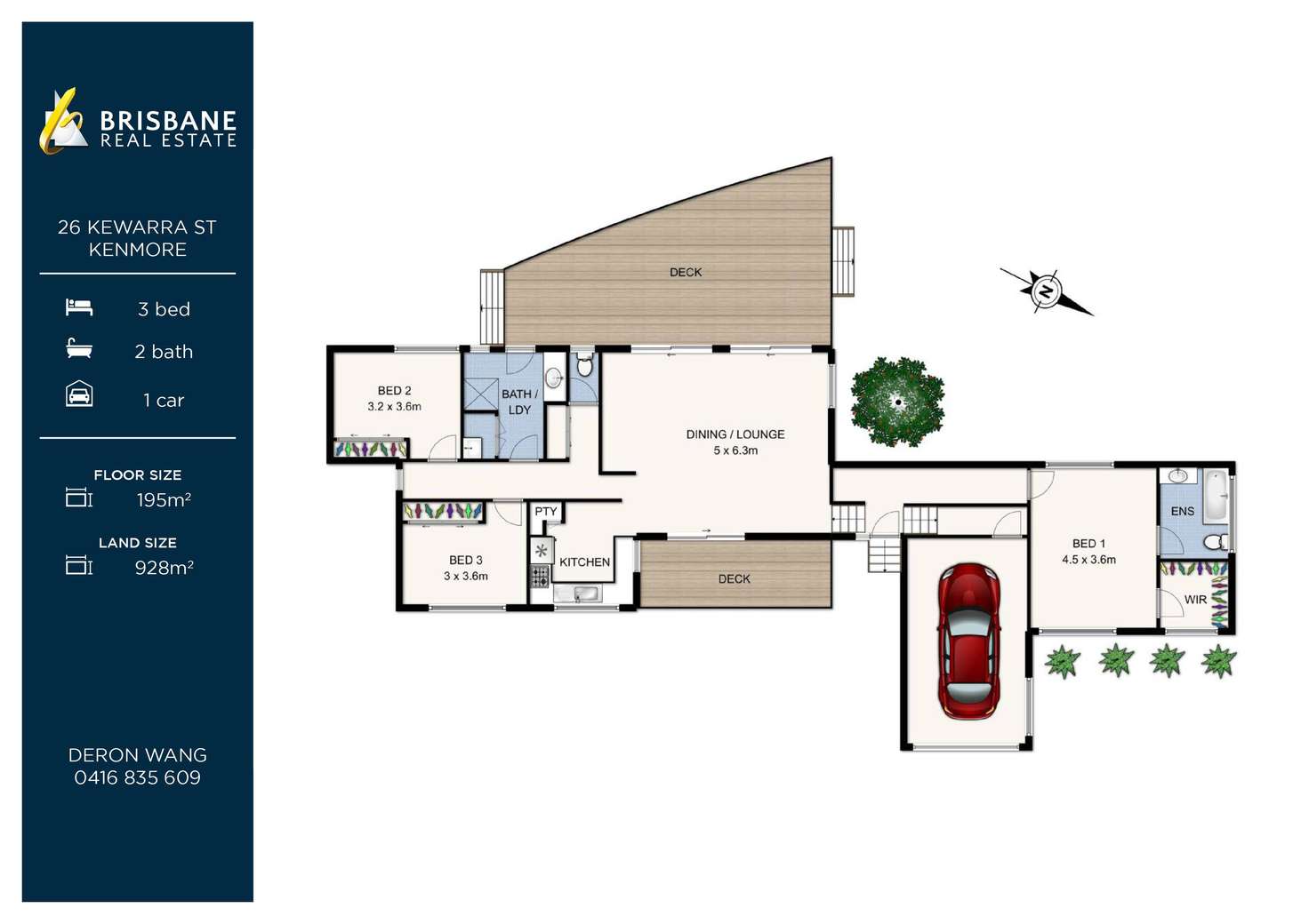 Floorplan of Homely house listing, 26 Kewarra Street, Kenmore QLD 4069