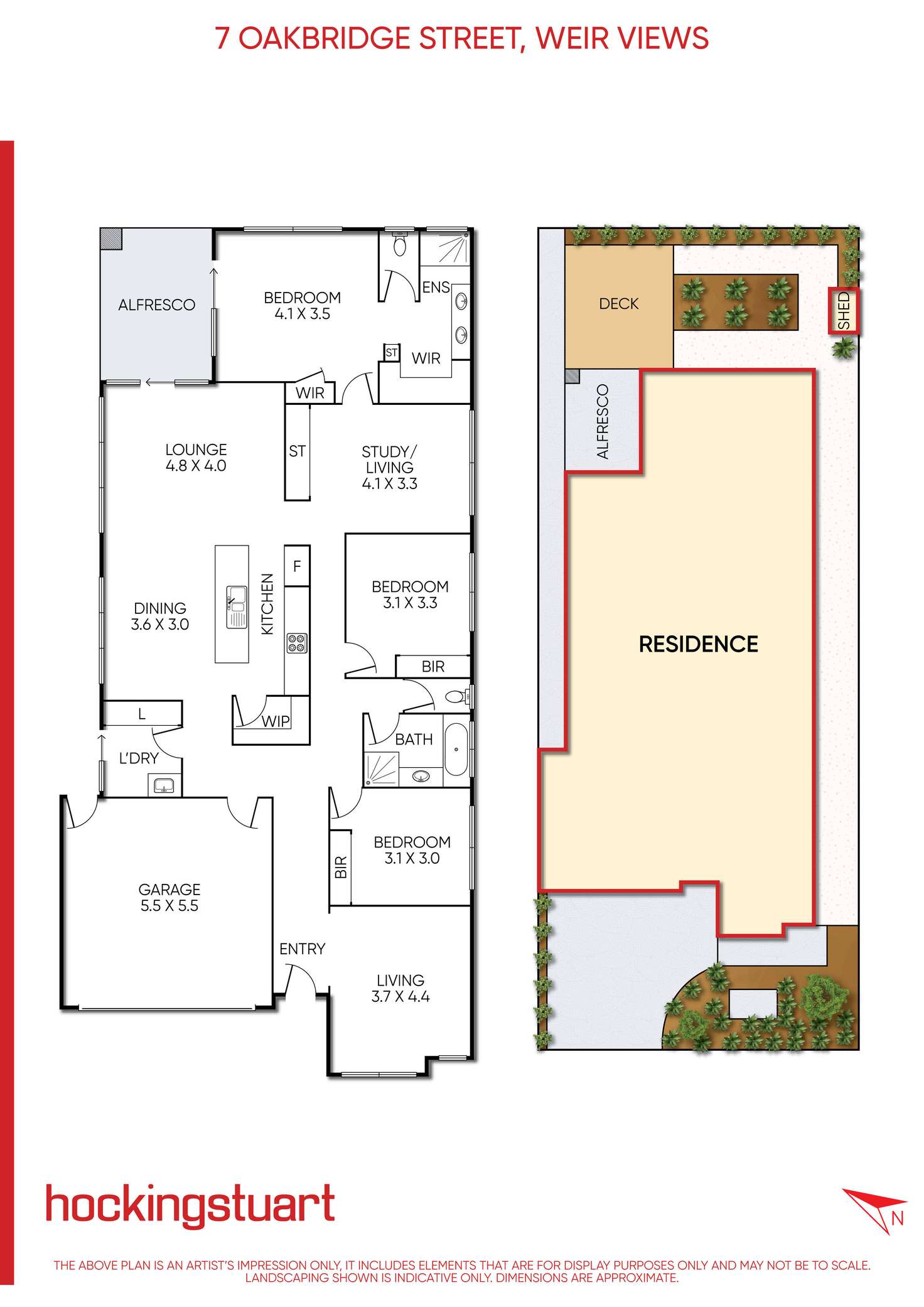 Floorplan of Homely house listing, 7 Oakbridge Street, Weir Views VIC 3338