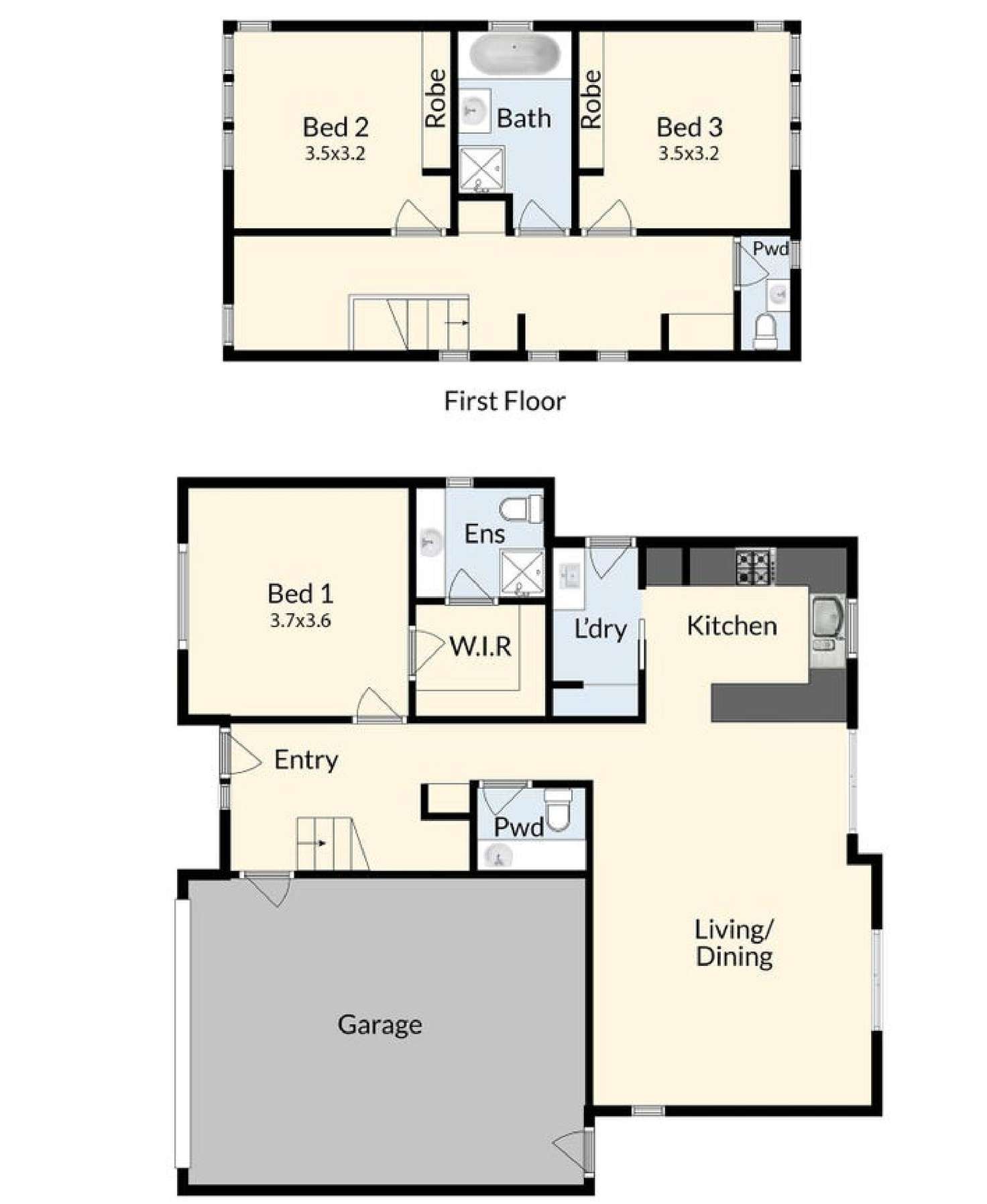 Floorplan of Homely unit listing, 6 Butternut Close, Seaford VIC 3198