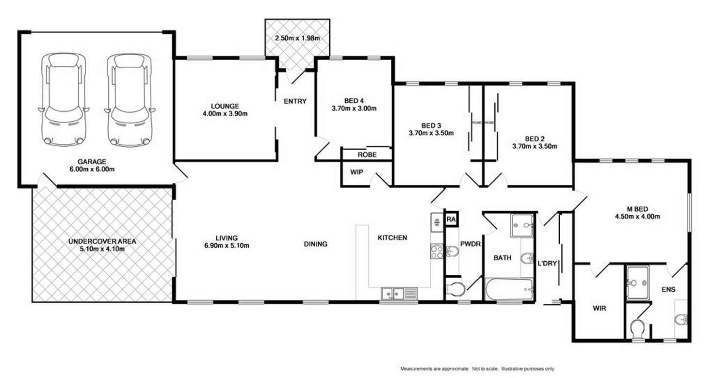 Floorplan of Homely house listing, 25 Bremer Avenue, Leneva VIC 3691