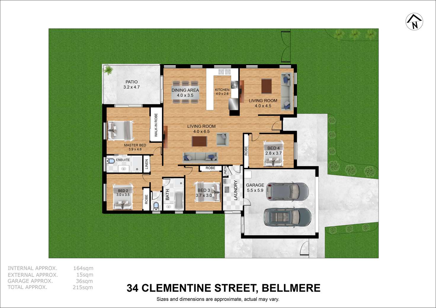 Floorplan of Homely house listing, 34 Clementine Street, Bellmere QLD 4510