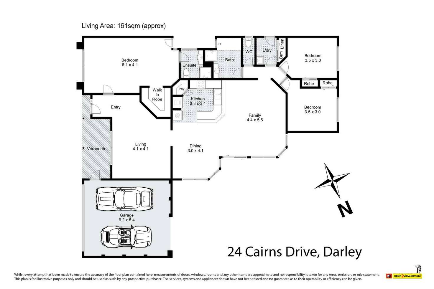 Floorplan of Homely house listing, 24 Cairns Drive, Darley VIC 3340