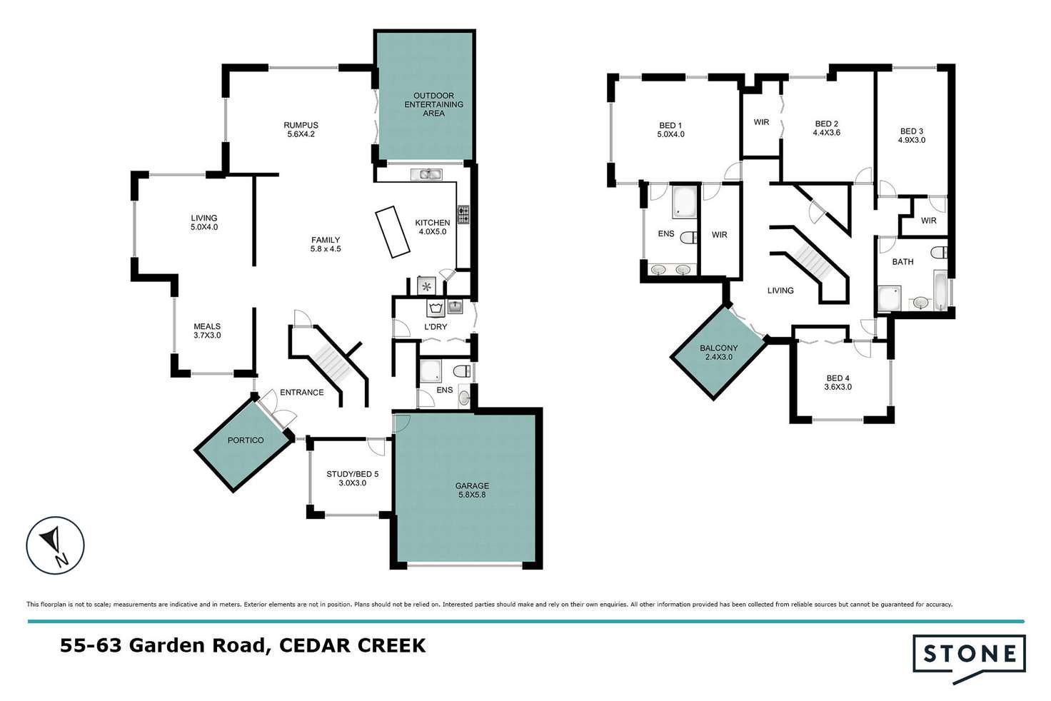 Floorplan of Homely house listing, 55-63 Garden Road, Cedar Creek QLD 4207