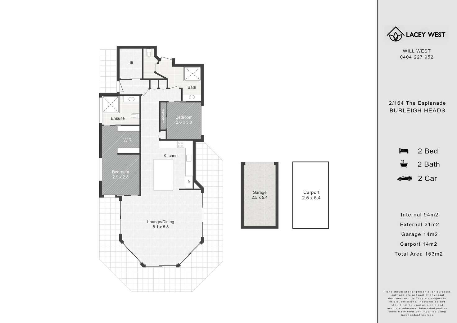 Floorplan of Homely unit listing, 2/164 The Esplanade, Burleigh Heads QLD 4220
