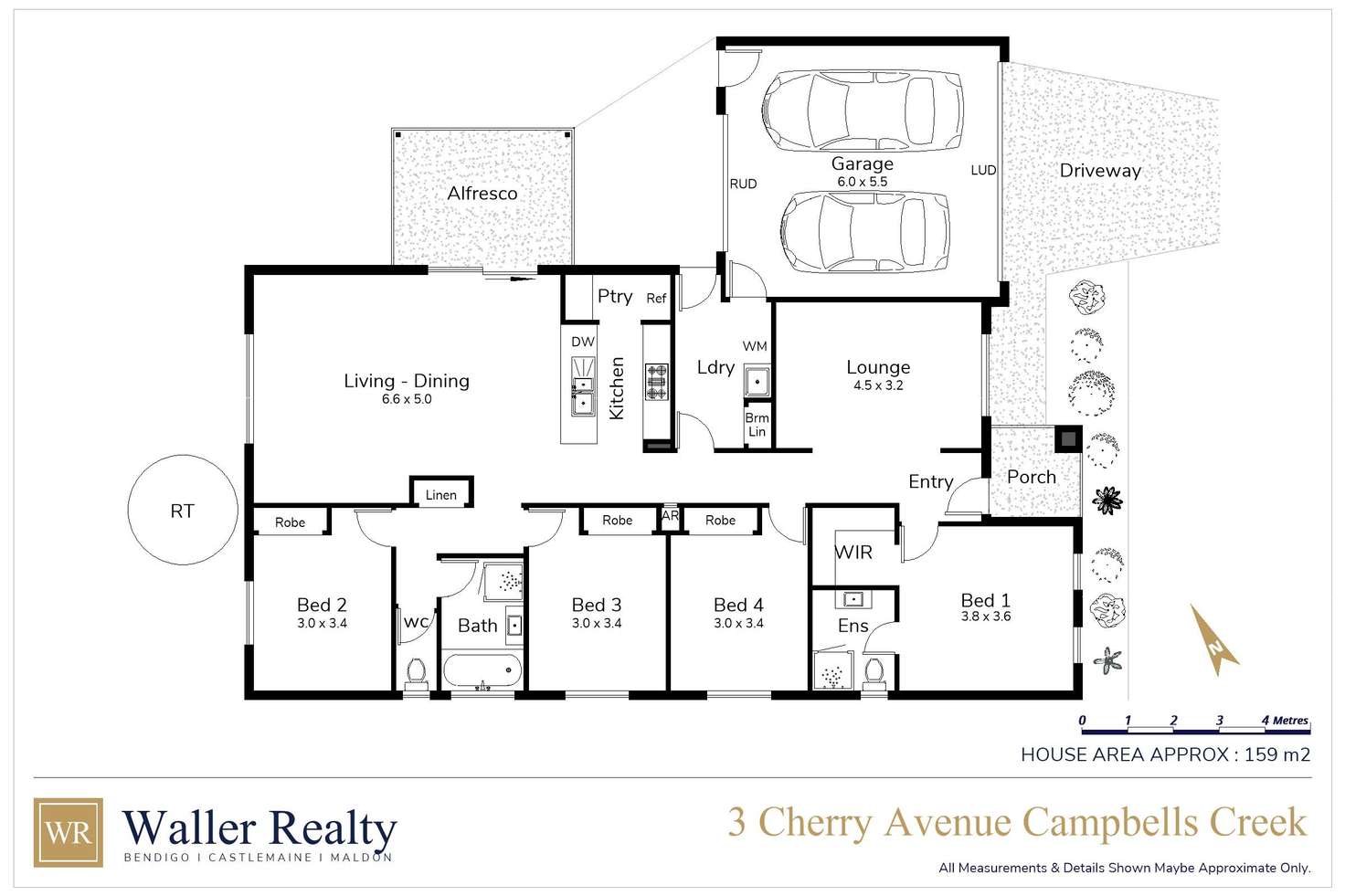 Floorplan of Homely house listing, 3 Cherry Avenue, Campbells Creek VIC 3451