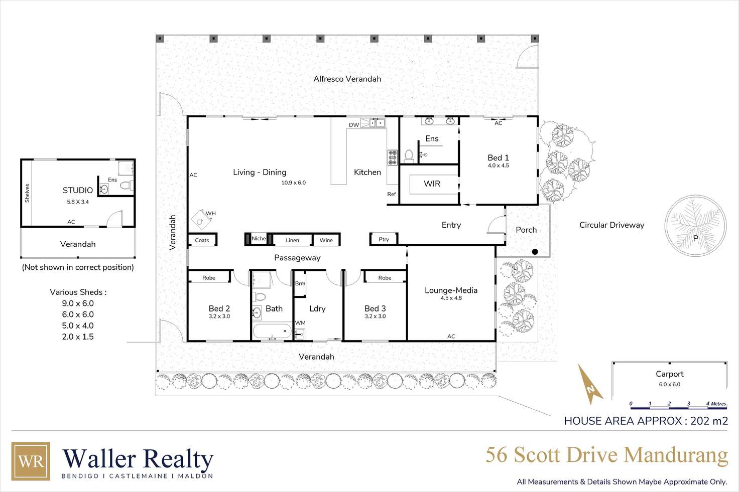 Floorplan of Homely house listing, 56 Scott Drive, Mandurang South VIC 3551