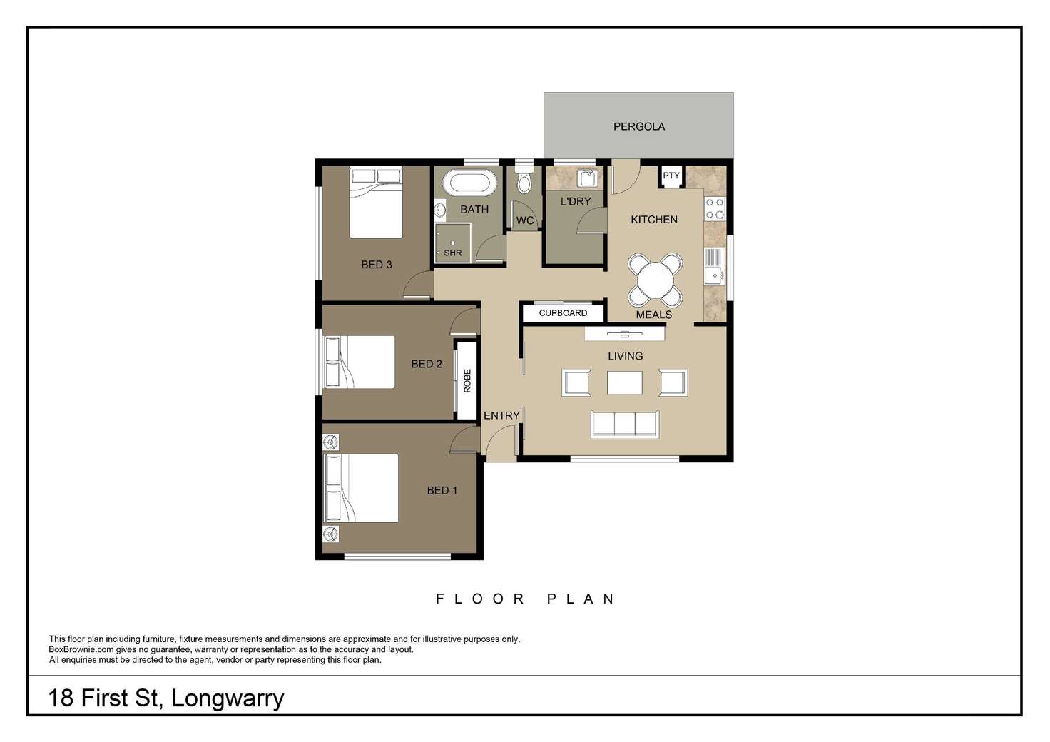 Floorplan of Homely house listing, 18 First Street, Longwarry VIC 3816