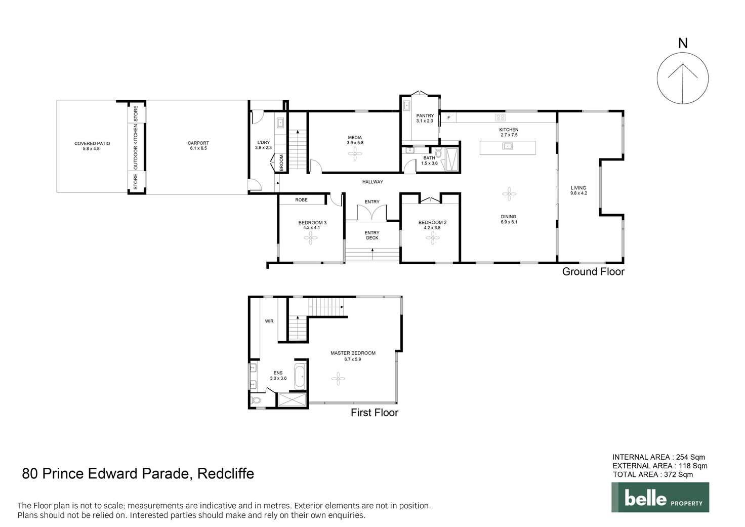 Floorplan of Homely house listing, 80 Prince Edward Parade, Redcliffe QLD 4020