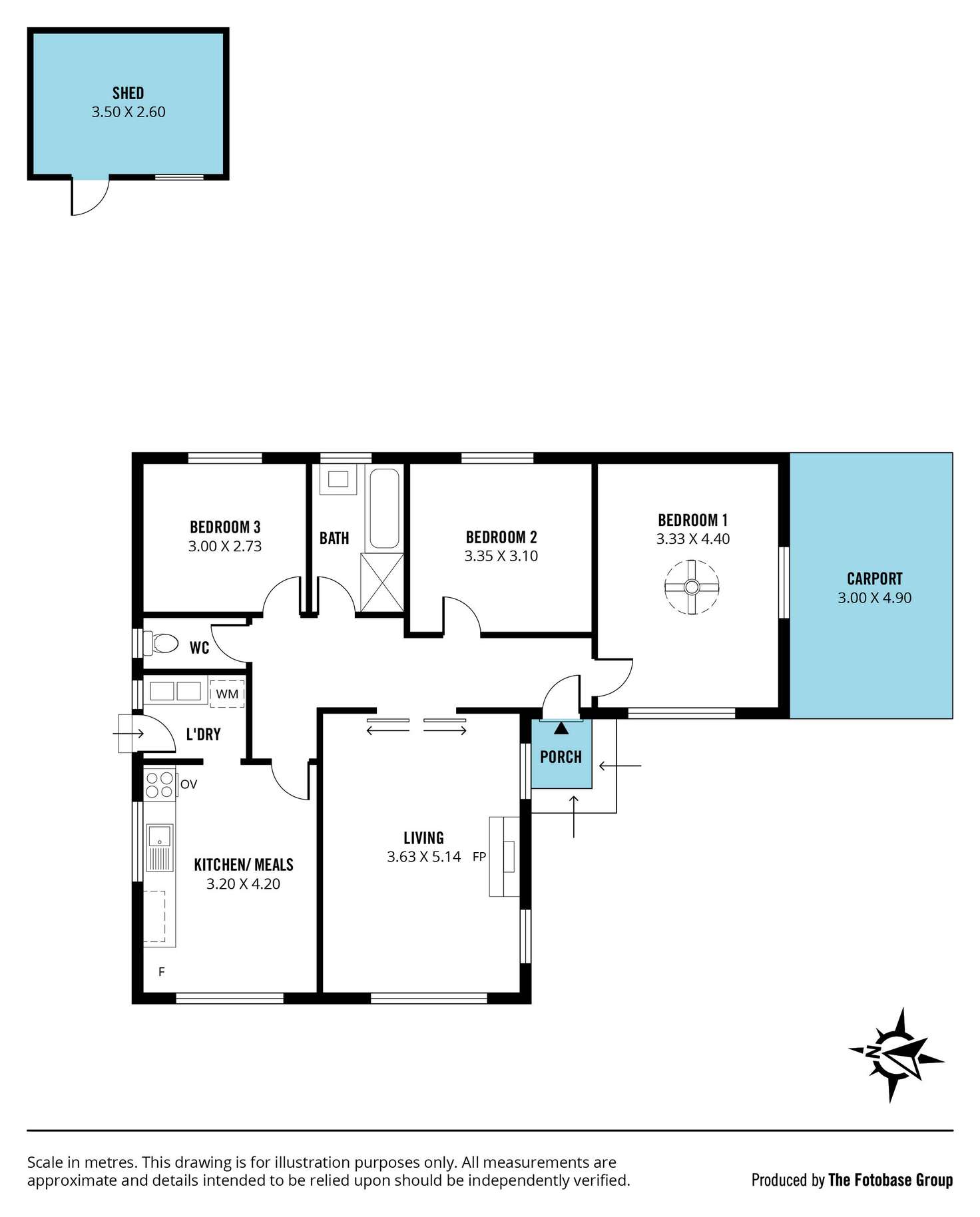 Floorplan of Homely house listing, 20 Opal Road, Morphett Vale SA 5162