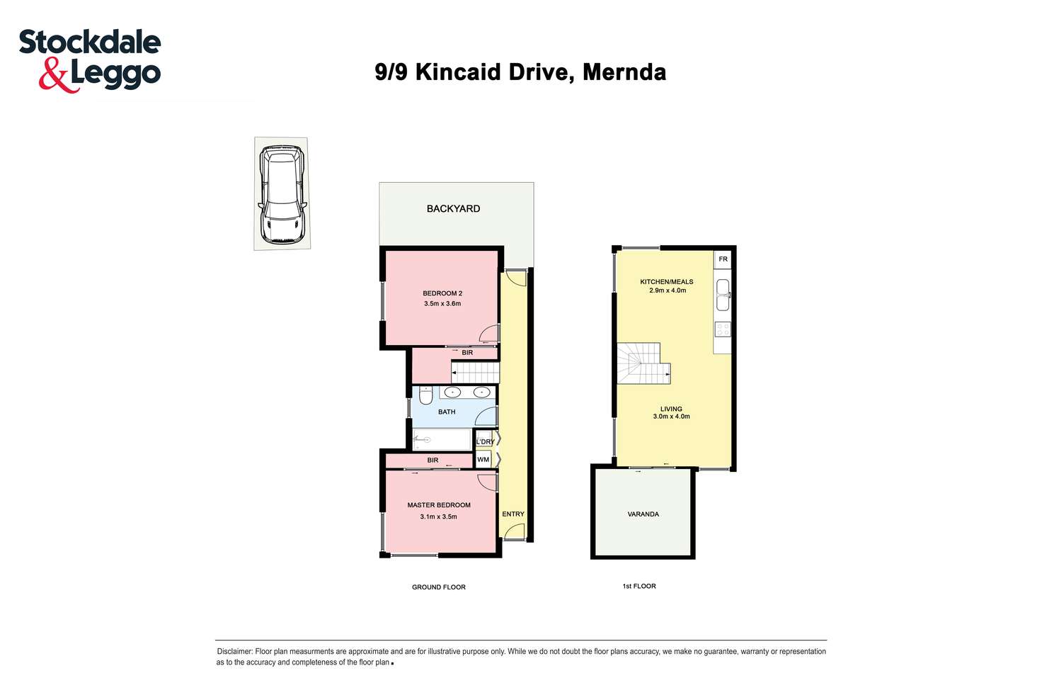 Floorplan of Homely townhouse listing, 9/9 Kincaid Avenue, Mernda VIC 3754