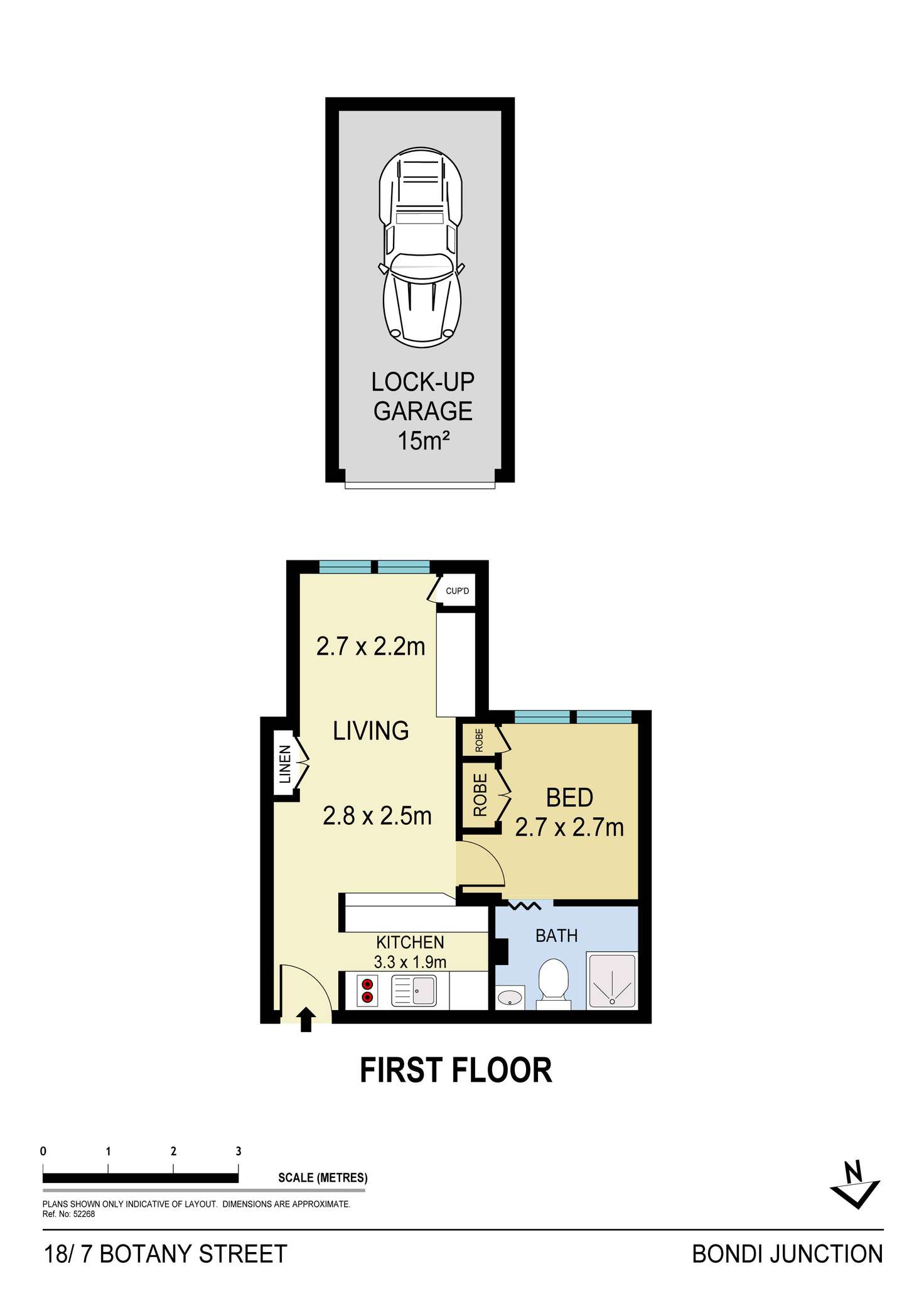 Floorplan of Homely apartment listing, 18/7 Botany Street, Bondi Junction NSW 2022