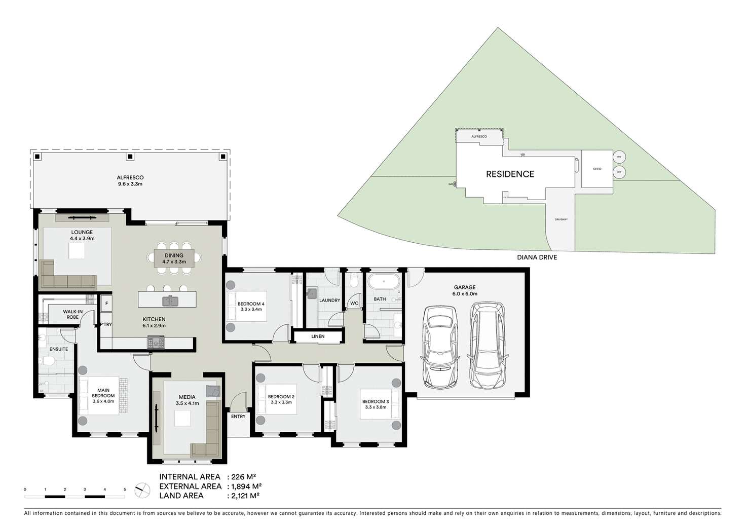 Floorplan of Homely house listing, 4 Diana Drive, Mudgee NSW 2850