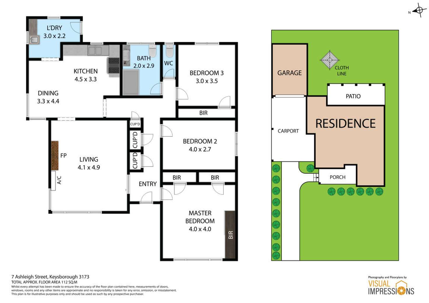 Floorplan of Homely house listing, 7 Ashleigh Street, Keysborough VIC 3173