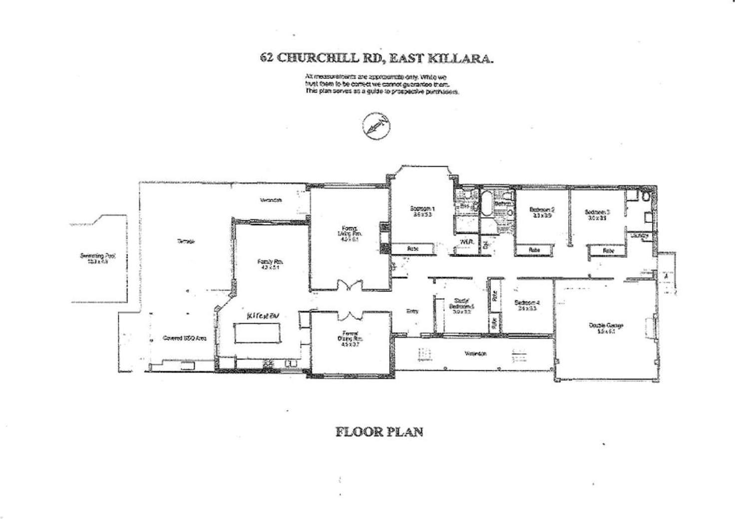 Floorplan of Homely house listing, 62 Churchill Road, East Killara NSW 2071