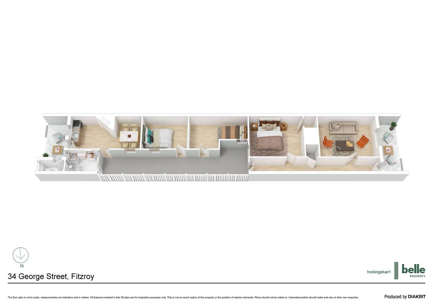 Floorplan of Homely house listing, 34 George Street, Fitzroy VIC 3065