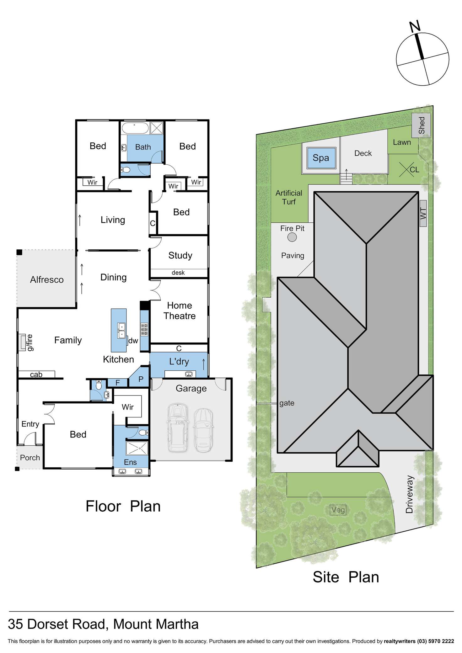 Floorplan of Homely house listing, 35 Dorset Road, Mount Martha VIC 3934