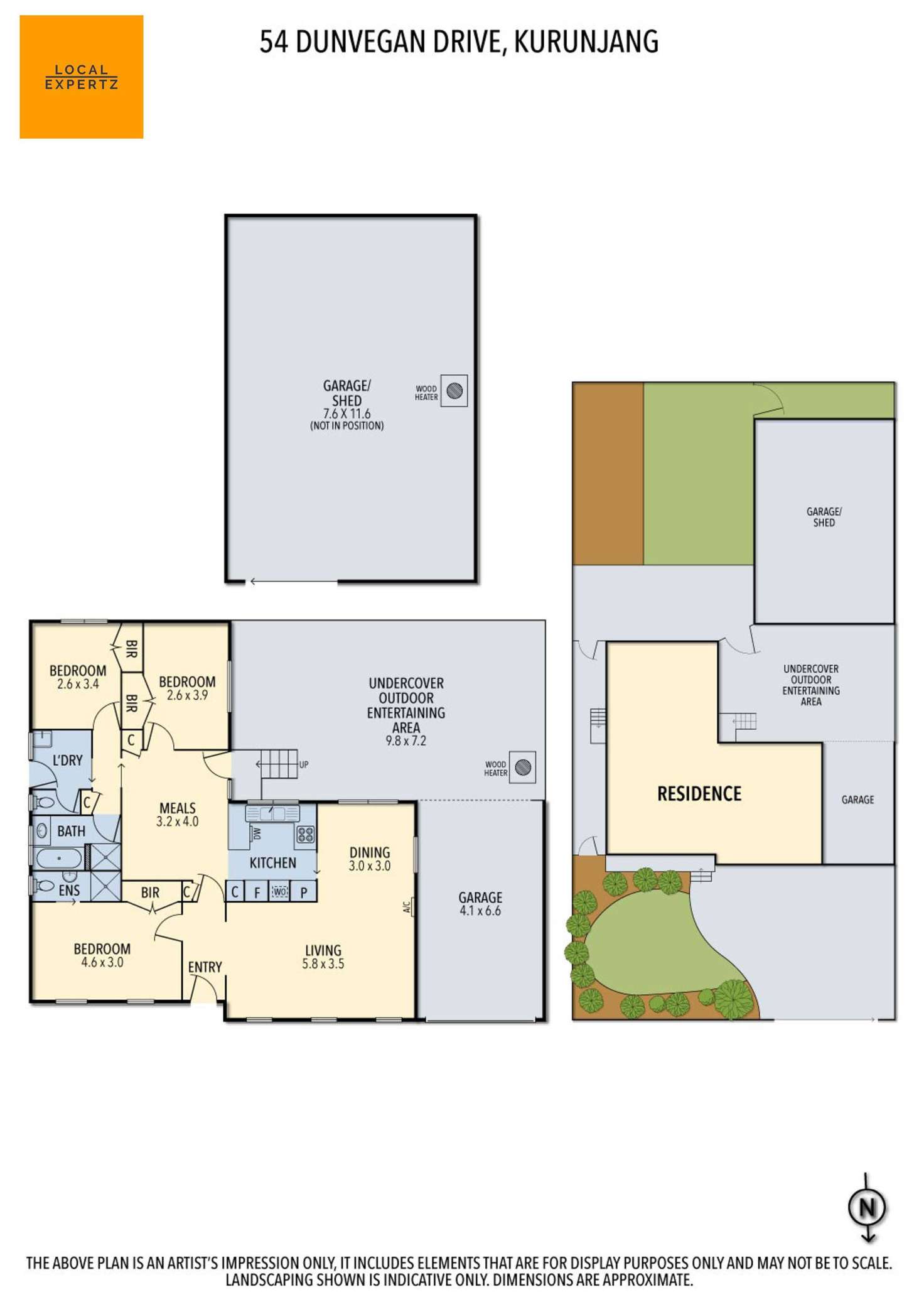 Floorplan of Homely house listing, 54 Dunvegan Drive, Kurunjang VIC 3337