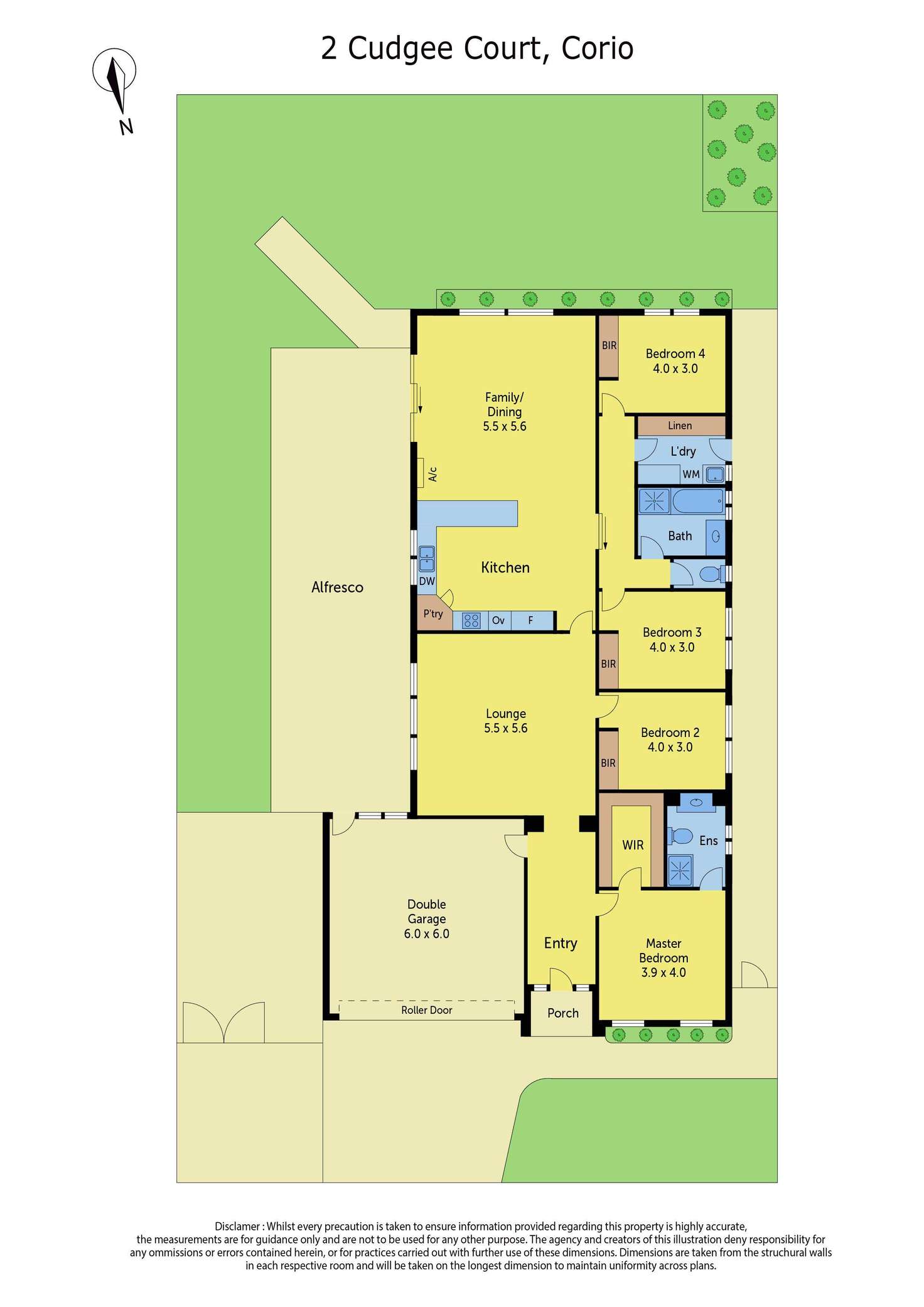 Floorplan of Homely house listing, 2 Cudgee Court, Corio VIC 3214