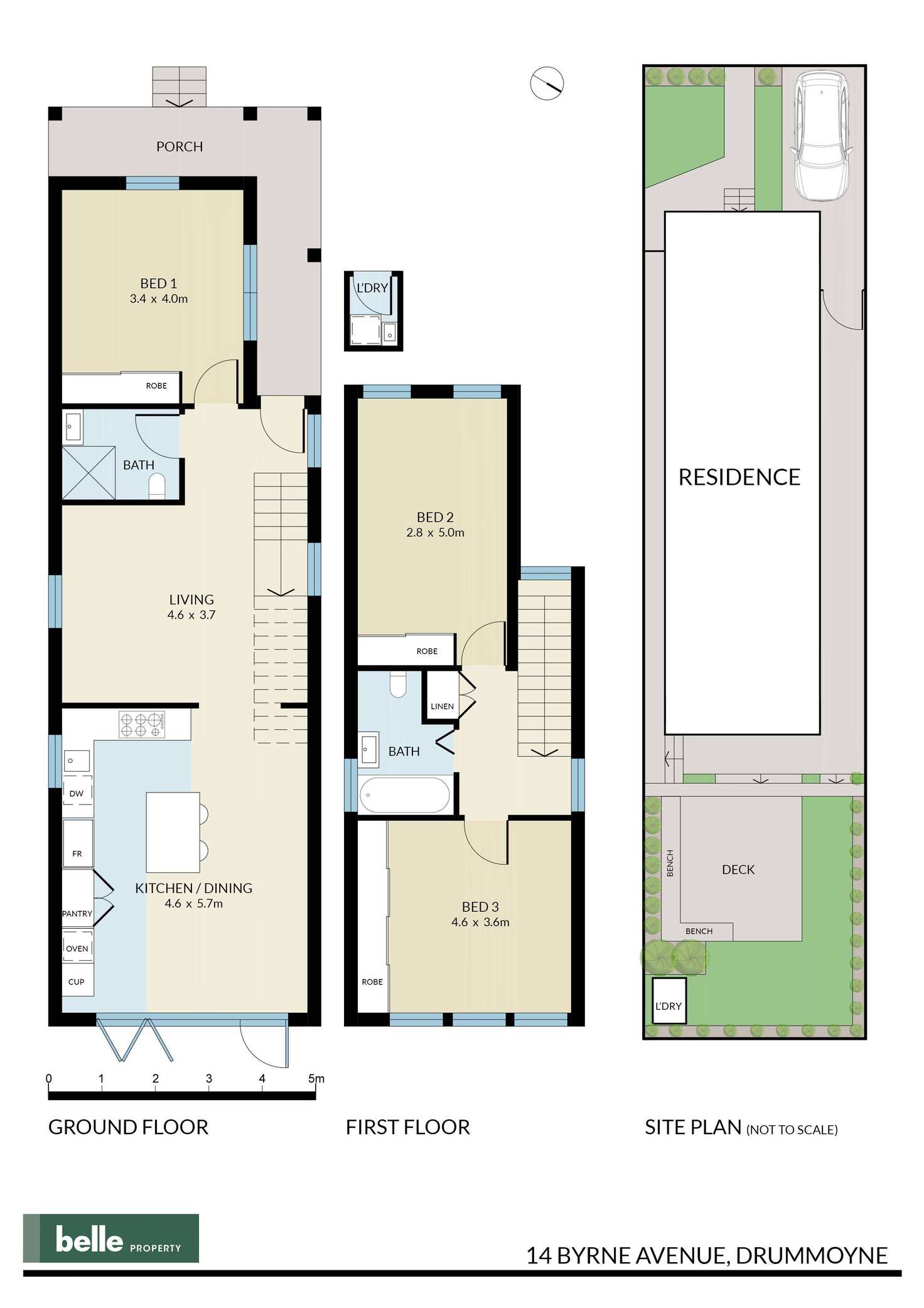 Floorplan of Homely house listing, 14 Byrne Avenue, Drummoyne NSW 2047