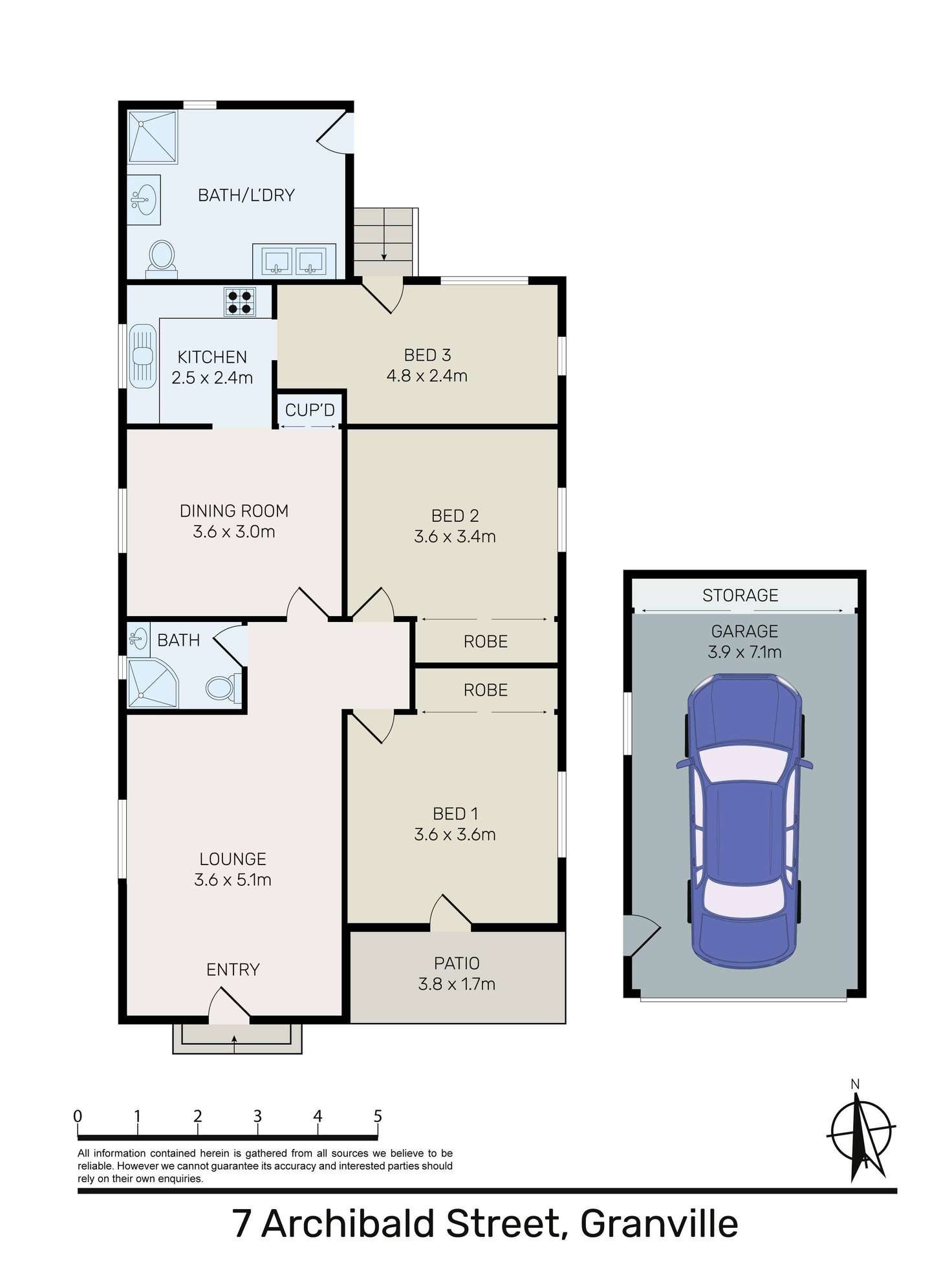 Floorplan of Homely house listing, 7 Archibald Street, Granville NSW 2142