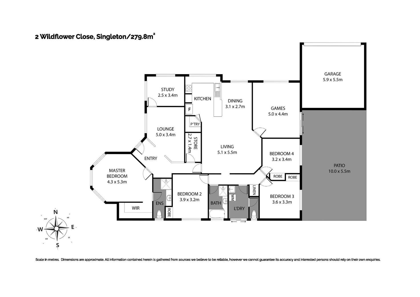 Floorplan of Homely house listing, 2 Wildflower Close, Singleton WA 6175