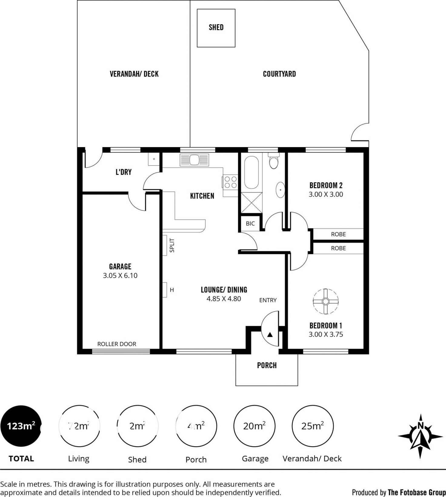 Floorplan of Homely unit listing, 8/61 Reservoir Road, Hope Valley SA 5090