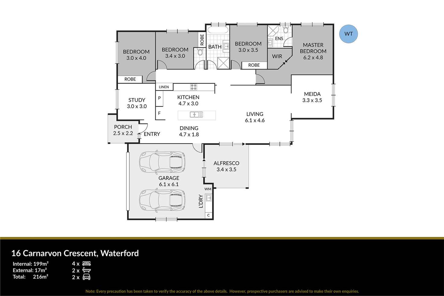 Floorplan of Homely house listing, 16 Carnarvon Crescent, Waterford QLD 4133