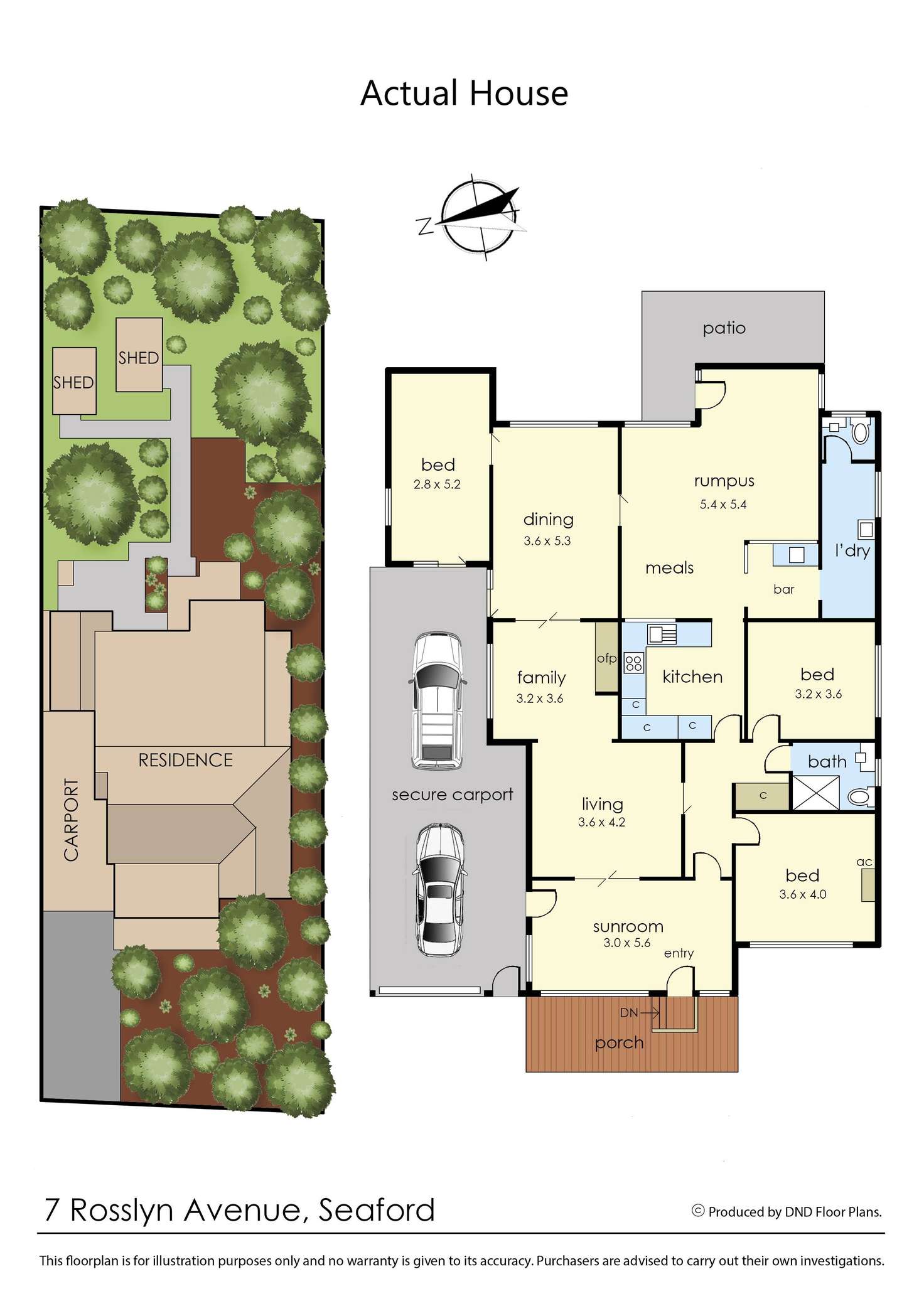 Floorplan of Homely house listing, 7 Rosslyn Avenue, Seaford VIC 3198