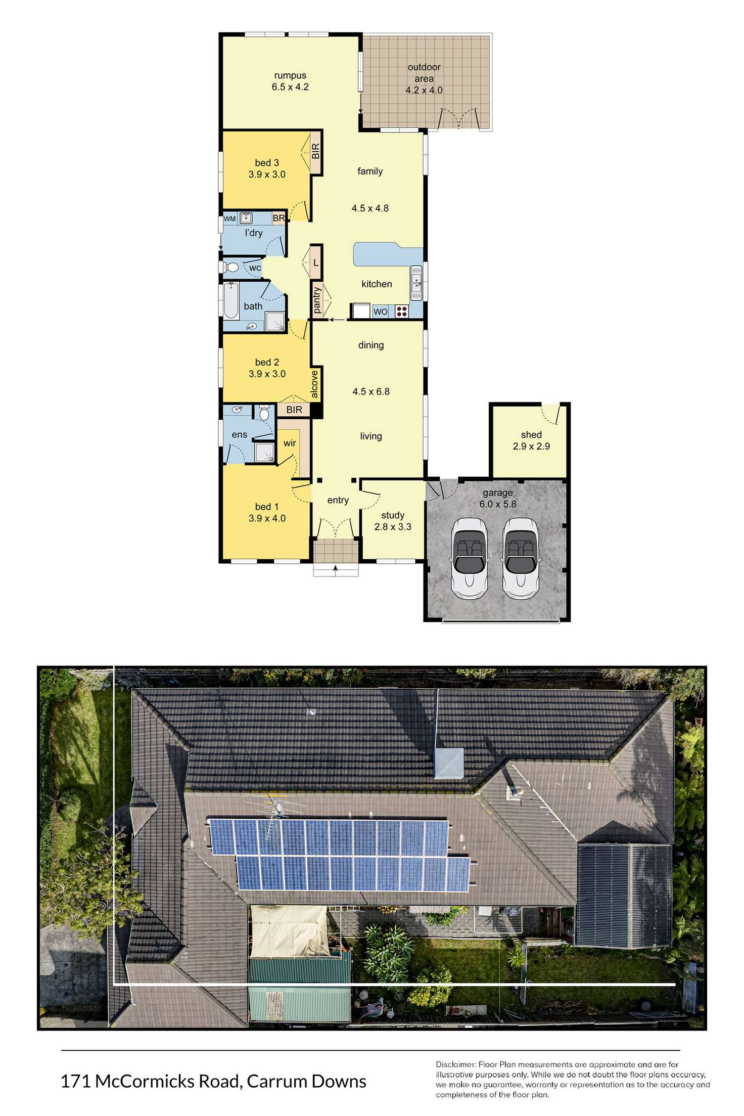 Floorplan of Homely house listing, 171 McCormicks Road, Carrum Downs VIC 3201