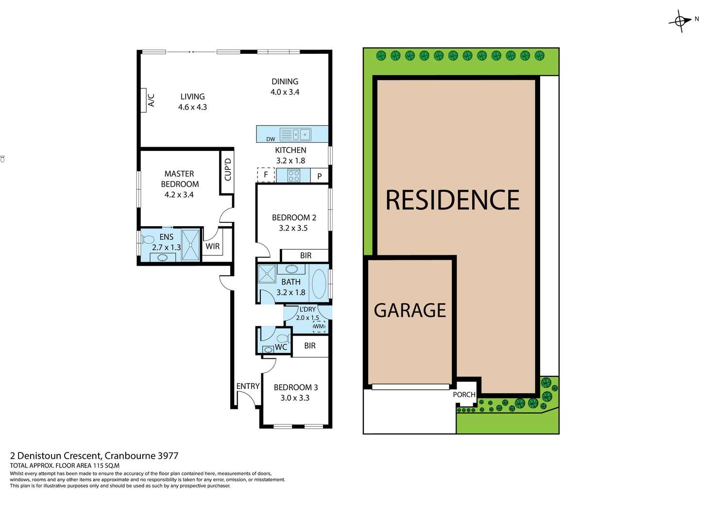 Floorplan of Homely house listing, 2 Denistoun Crescent, Cranbourne VIC 3977
