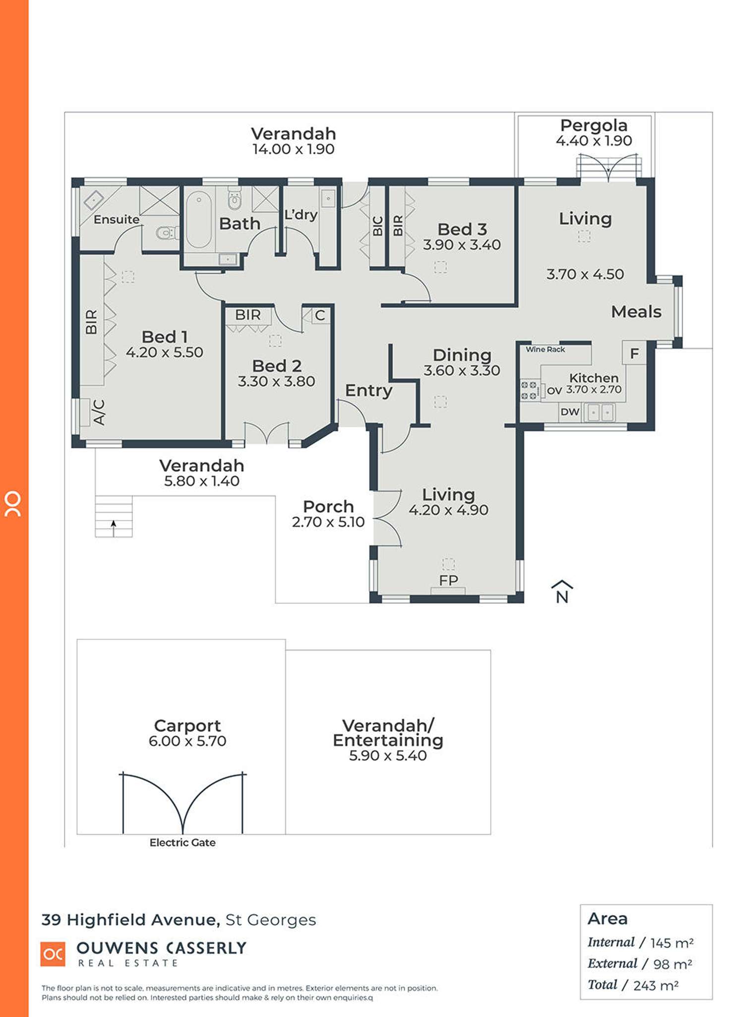 Floorplan of Homely house listing, 39 Highfield Avenue, St Georges SA 5064