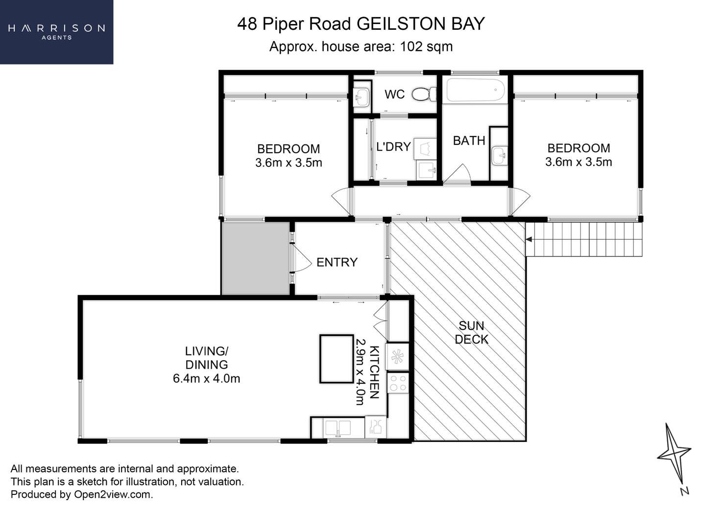 Floorplan of Homely house listing, 48 Piper Road, Geilston Bay TAS 7015