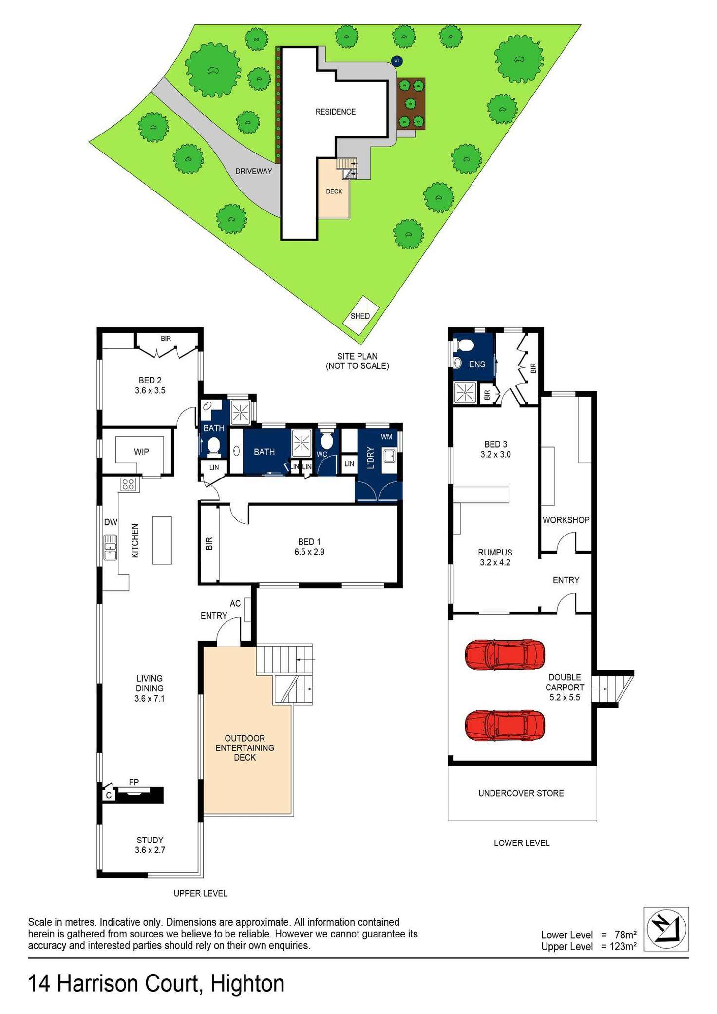 Floorplan of Homely house listing, 14 Harrison Court, Highton VIC 3216