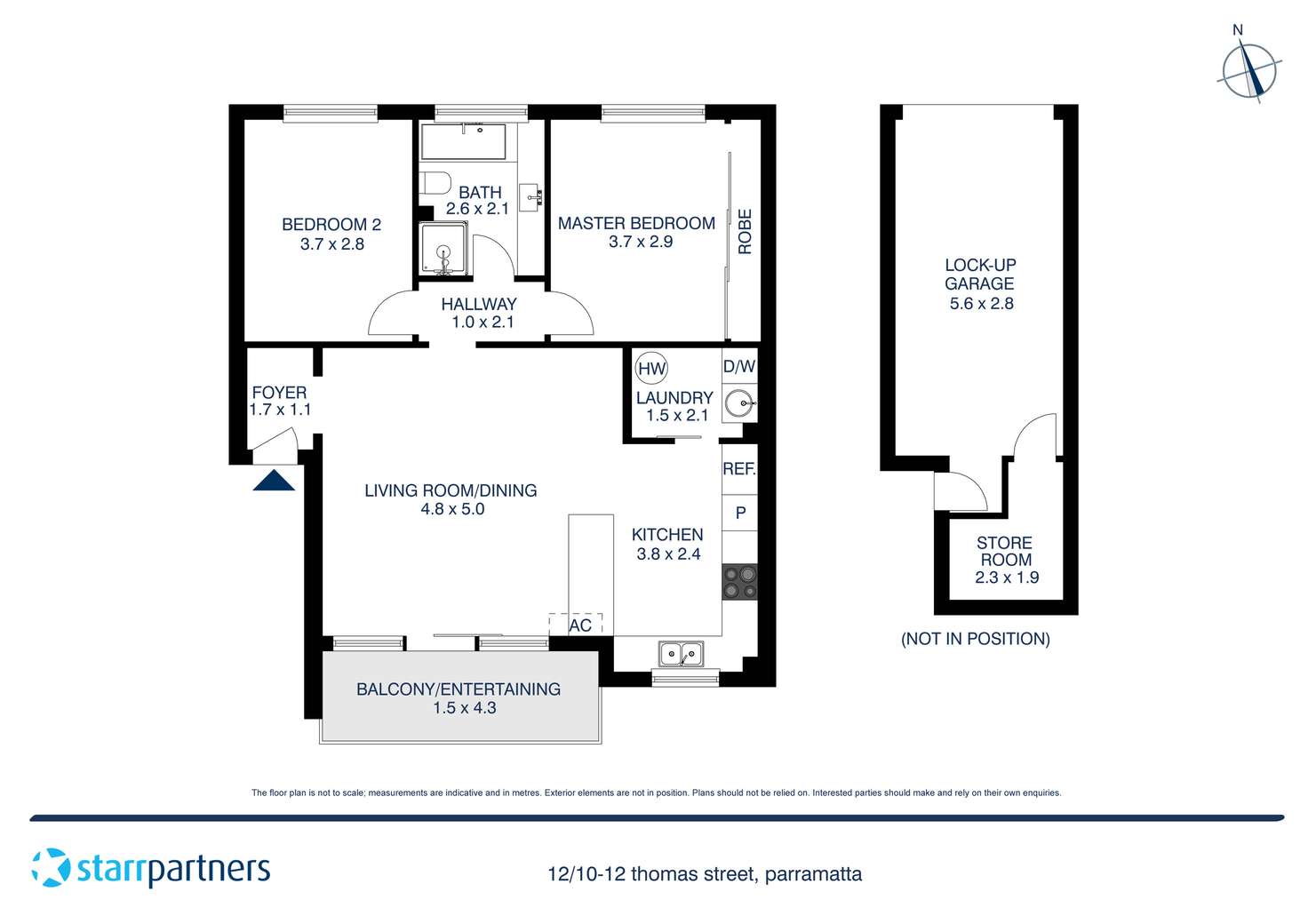 Floorplan of Homely apartment listing, 12/10-12 Thomas Street, Parramatta NSW 2150