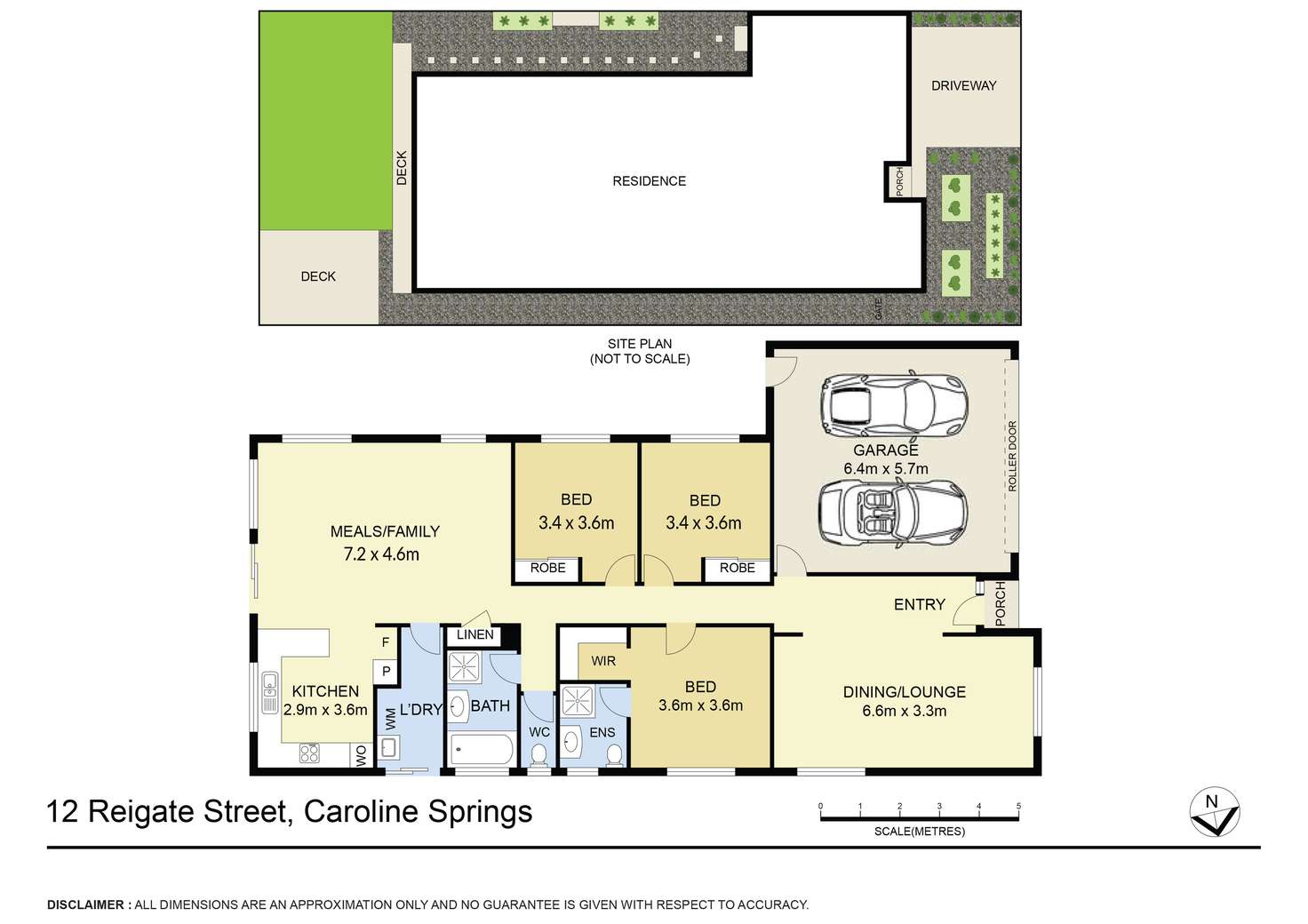 Floorplan of Homely house listing, 12 Reigate Street, Caroline Springs VIC 3023