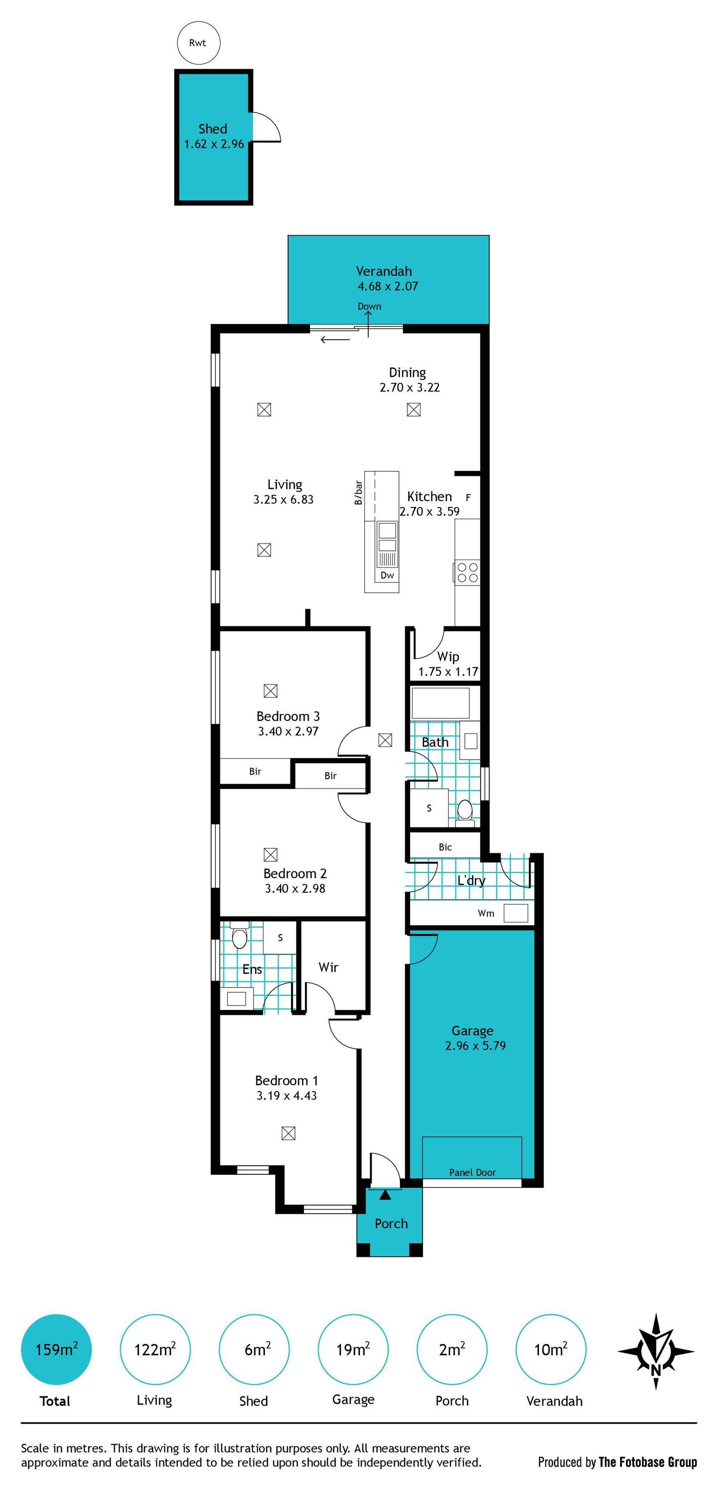 Floorplan of Homely house listing, 1 Joseph Street, Marion SA 5043