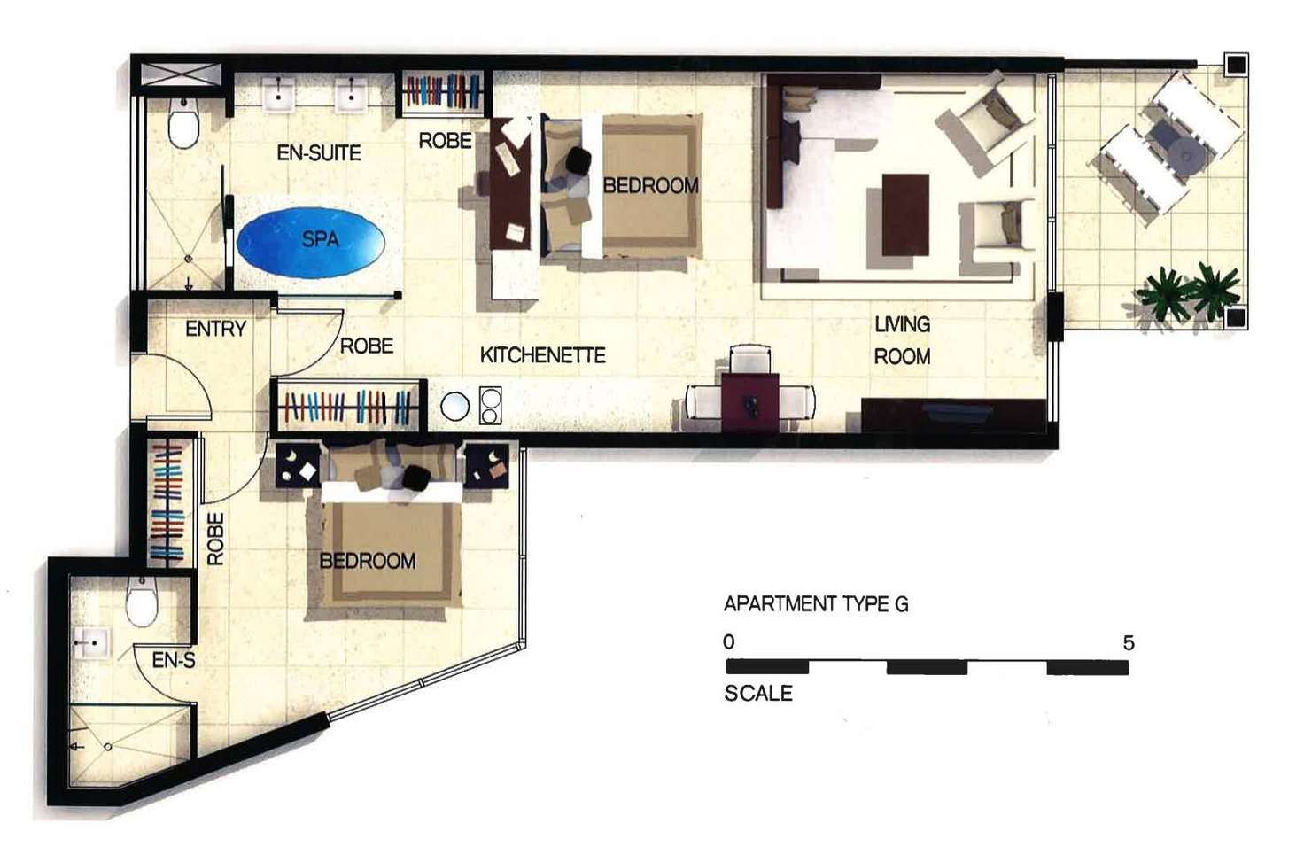 Floorplan of Homely apartment listing, 133/9 Dianella Drive, Casuarina NSW 2487