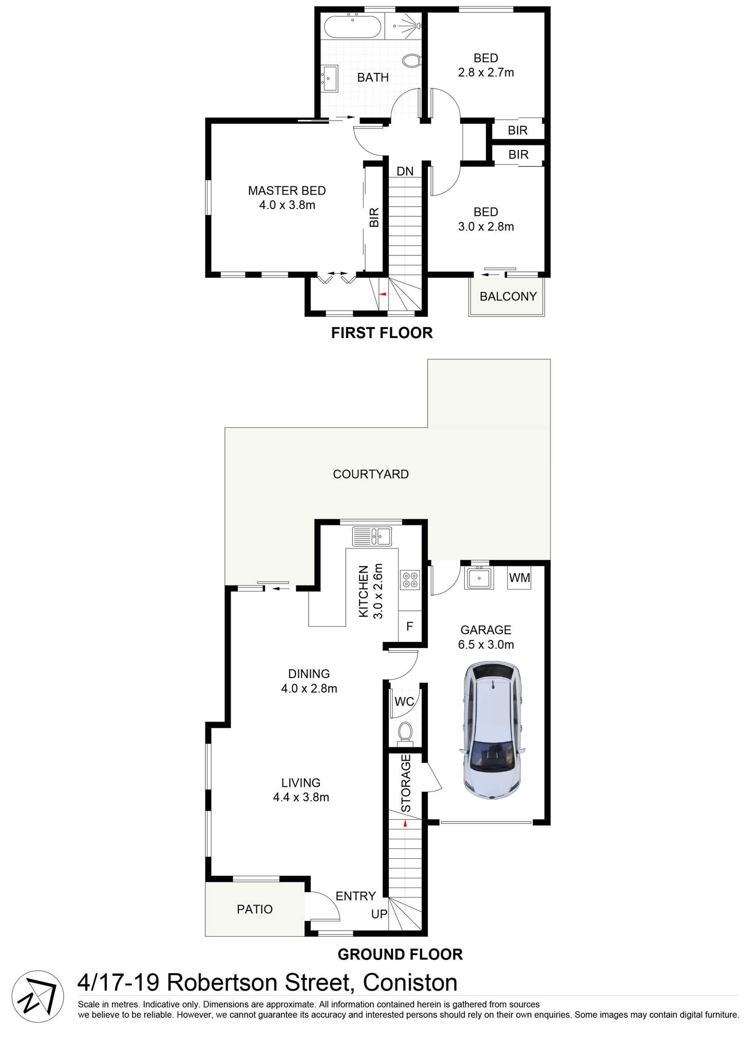 Floorplan of Homely townhouse listing, 4/17 - 19 Robertson Street, Coniston NSW 2500