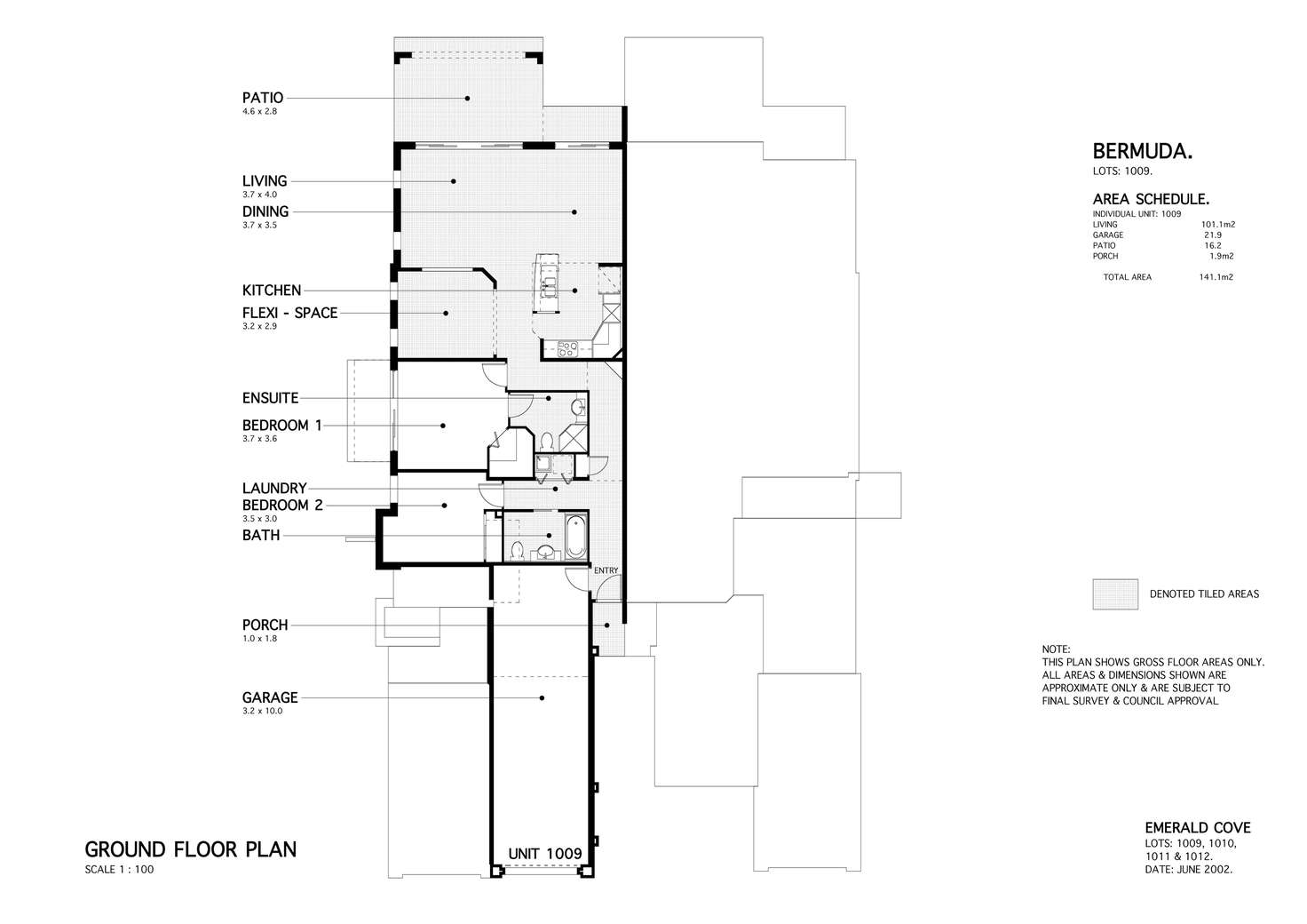 Floorplan of Homely villa listing, 1009/1 The Cove Crescent, Carrara QLD 4211
