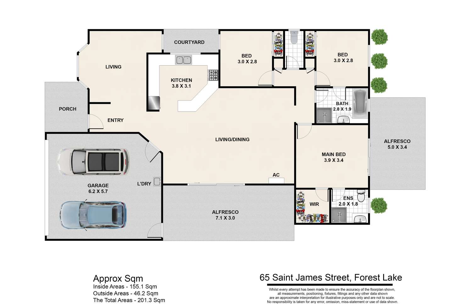 Floorplan of Homely house listing, 65 Saint James Street, Forest Lake QLD 4078